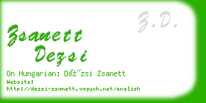 zsanett dezsi business card